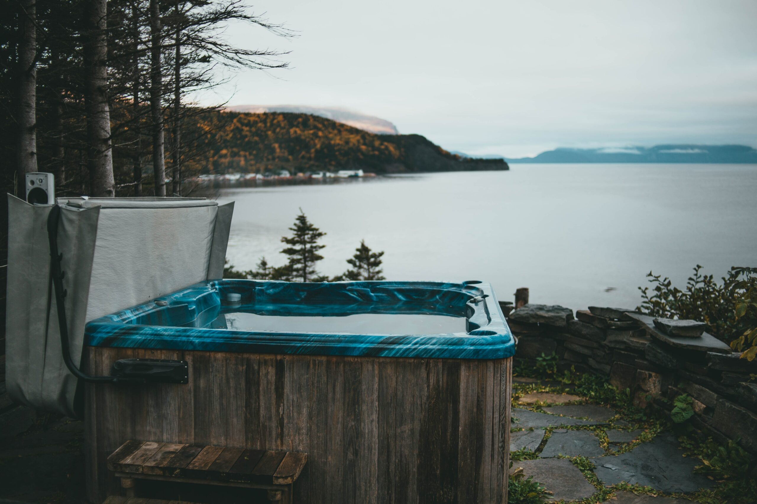 A hot tub at a home in Utah Valley, Utah